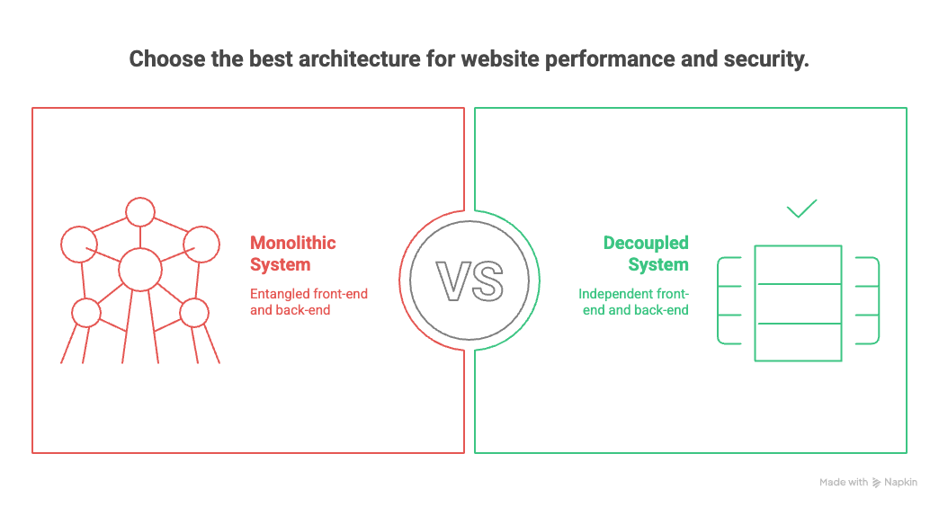 Visual of decoupled architecture
